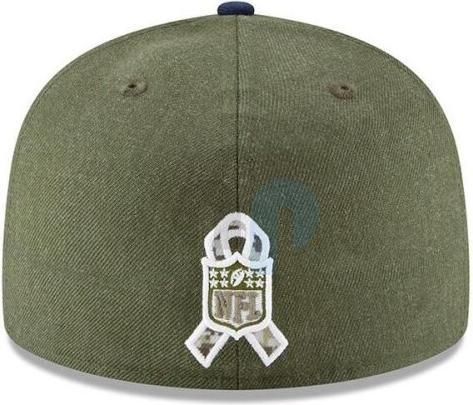Produktbild New Era NFL - Los Angeles Rams - On Field 2018 Salute to Service 59Fifty Cap Oliv 7 3/8 (56)