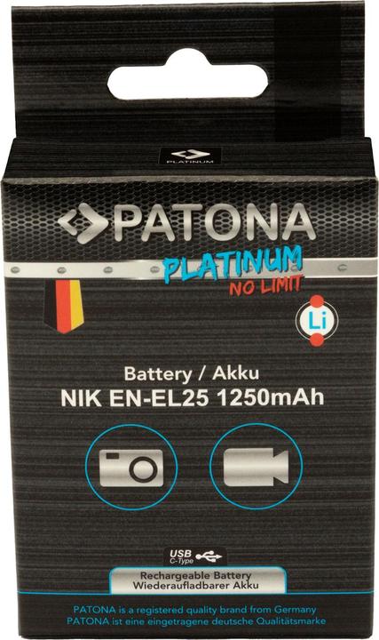 Actual product image Patona Platinum battery for Nikon EN-EL25 (Rechargeable battery)