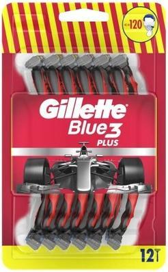 Gillette Einwegrasierer für Männer Blau3 Rot - 12 Stück (12 x)