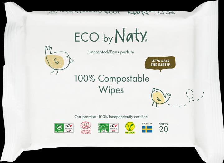 Actual product image Naty Sensitive organic wet wipes (240 Piece)