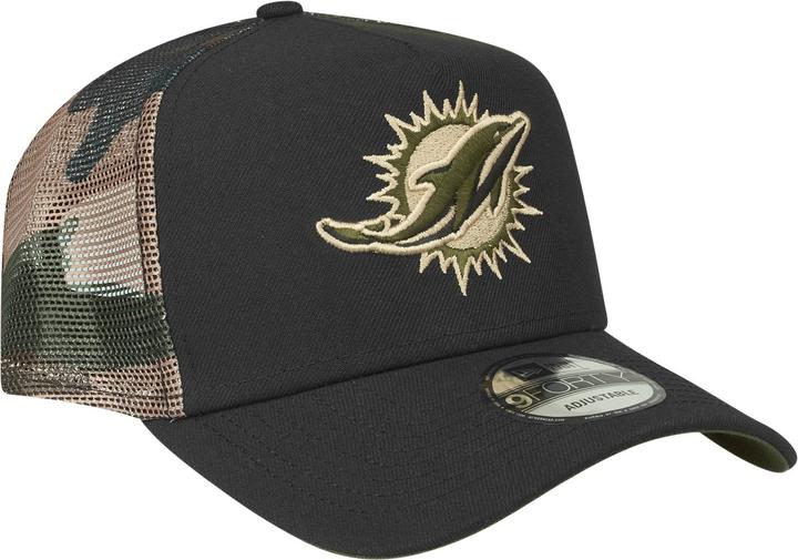 Produktbild New Era Snapback Trucker Cap - Miami Dolphins wood camo (One Size)