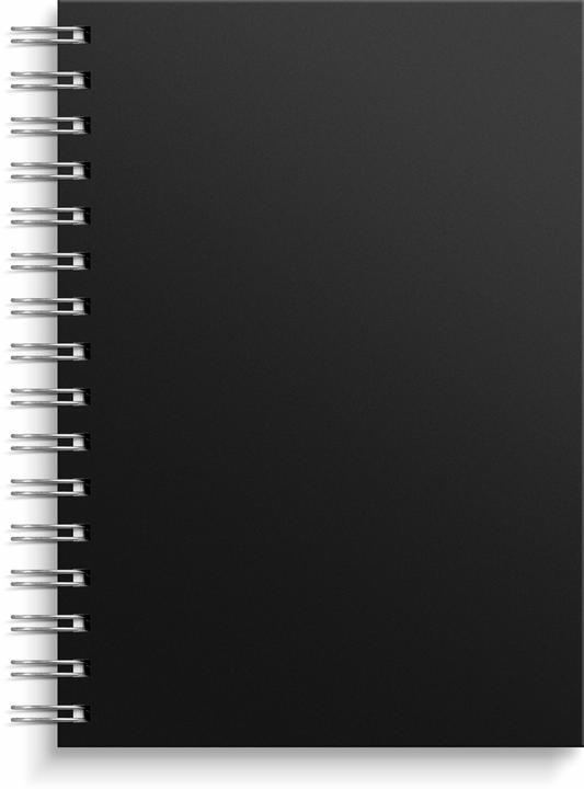 Produktbild Burde Notizbuch A5 schwarz/silber (A5)