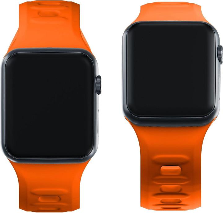 Produktbild 3MK Silicone Watch Strap pomarańczowy/ orange dla Apple Watch 38/40/41mm (Silikon, Edelstahl, 3, 4, 9, Ultra)