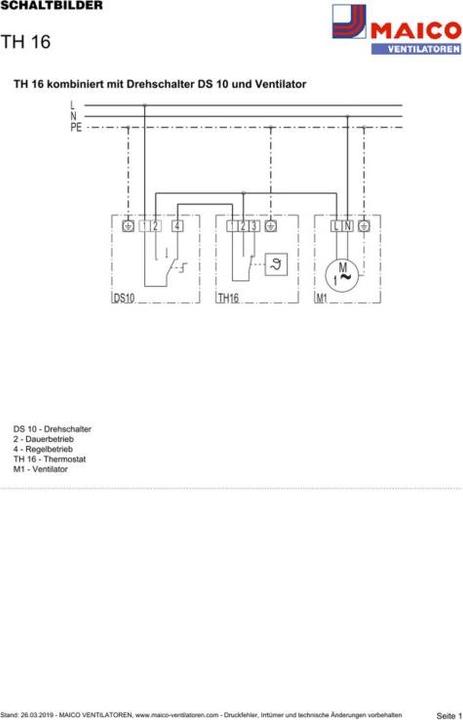 Produktbild Maico Thermostat