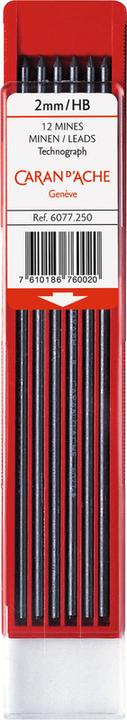 Produktbild Caran d'Ache Technograph Minen (Ersatzmine, Grau, 2 mm)