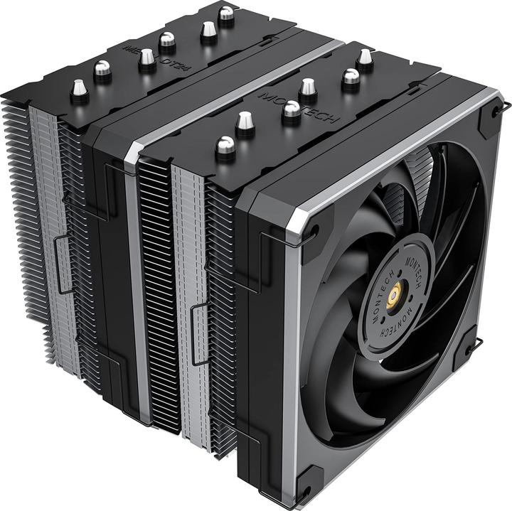 Actual product image Montech Metal DT24 CPU cooler, 2x120mm (153 mm)
