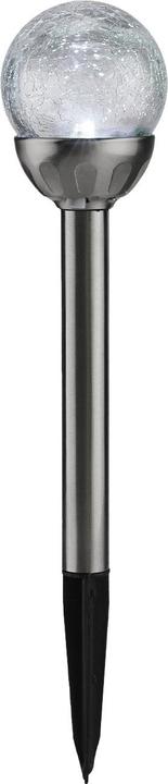 Actual product image HI Solar-Gartenlampe mit Crackle-Effekt-Kugel & Erdspiess, 8er-Set