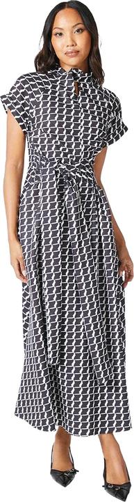 Actual product image Principles Womens/Ladies Geometric Twist Neck Midi Dress (38 D)