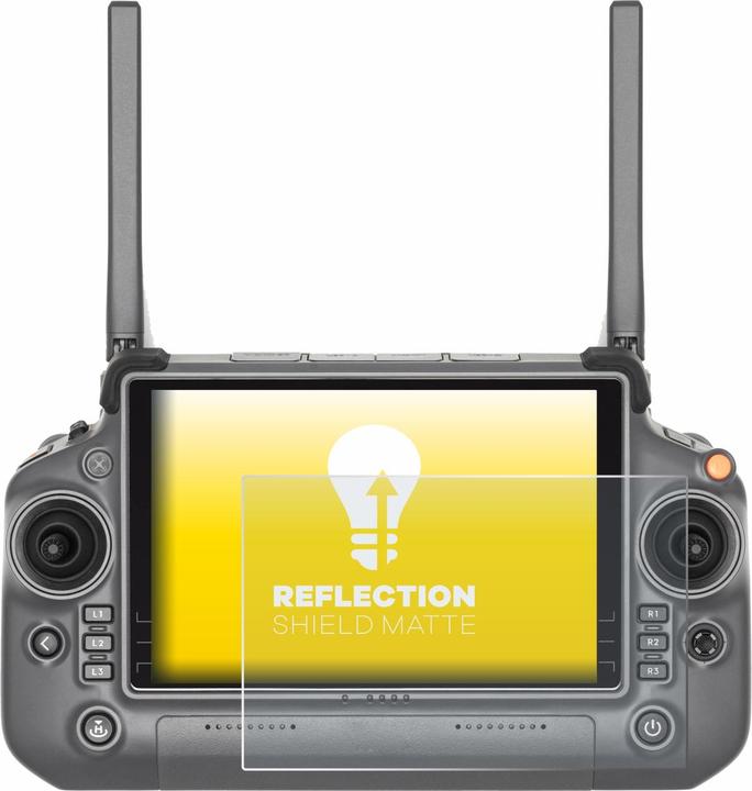 Actual product image upscreen Reflection Shield Protector Matte (Drone protection, DJI RC)