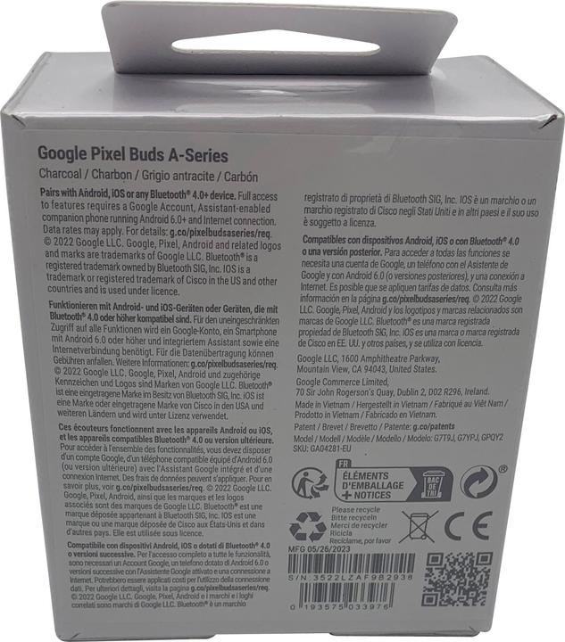Produktbild Google Pixel Buds A-Series (NC, 5 h, Kabellos)