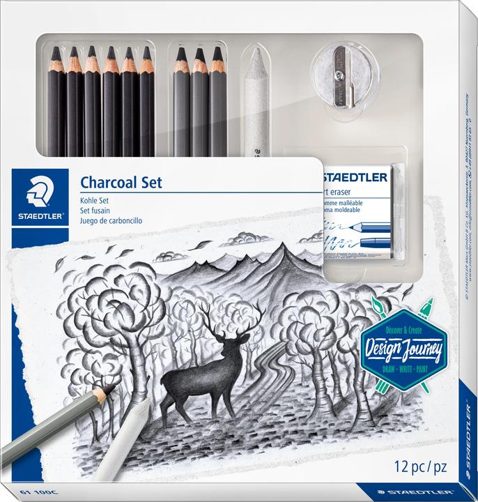 Actual product image Staedtler Mars Lumograph charcoal 100C Charcoal pencils (4.50 mm, M, 9 x)