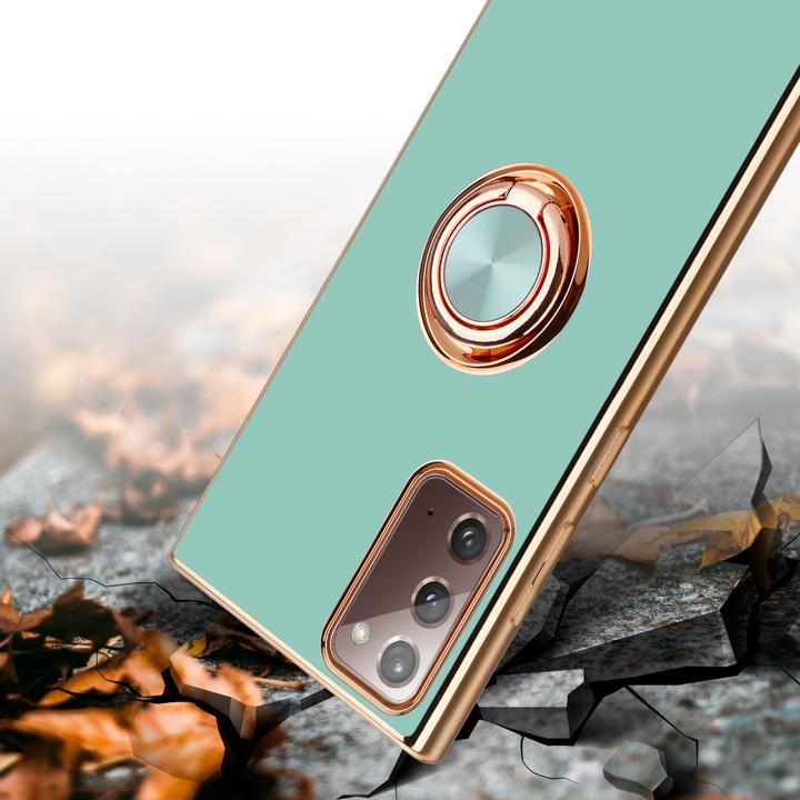 Produktbild Cadorabo Hülle für Samsung Galaxy NOTE 20 im TPU mit Kameraschutz und Ring LM089 Style (Samsung Galaxy Note 20)