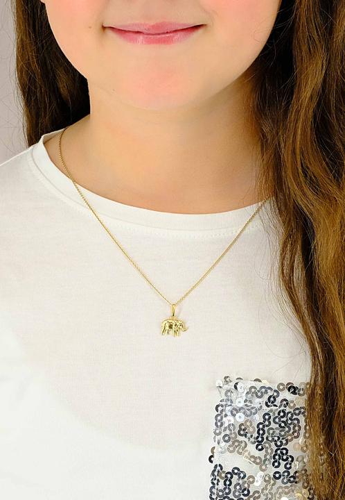 Image du produit Muau Pendant elephant yellow gold 750, 17x15mm (Or jaune 750/18K)