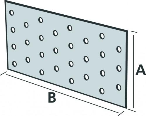 Actual product image Simpson Sst Perforated plates (Perforated plate, 50 pcs.)