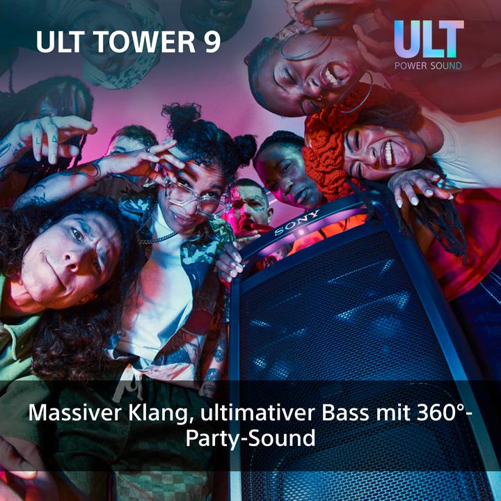 Actual product image Sony ULT Tower 9 (25 h, Electrical connection, Rechargeable battery operated)