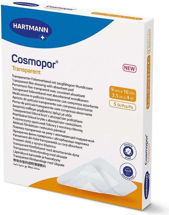 Cosmopor transparent 9x10cm steril 5 Stk (5 x)