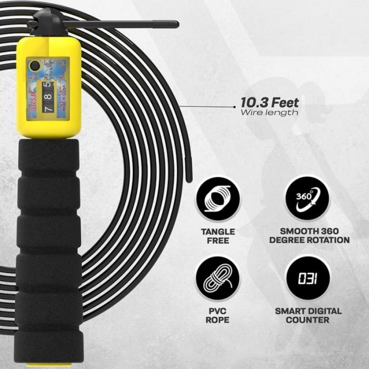 Image du produit Rdx FP Corde À Sauter Réglable De 3m10 Pour Enfants Avec Compteur (310 cm)