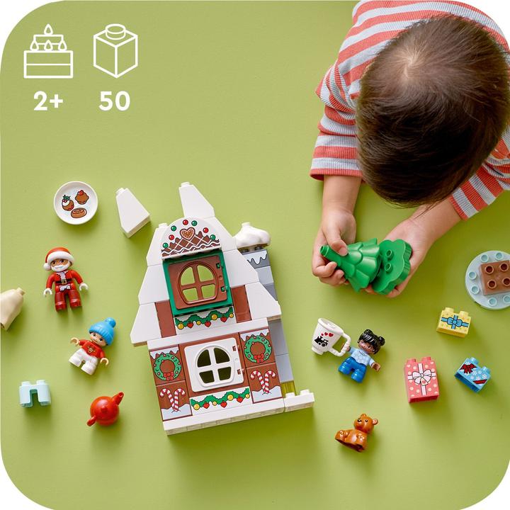 Image du produit LEGO Maison en pain d'épice avec le Père Noël (10976)