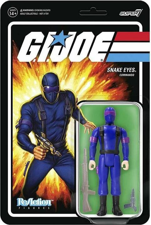 Produktbild Super7 G.I. Joe figurine ReAction Snake Eyes (RAH) 10 cm