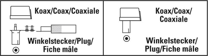 Actual product image Hama Antenna connector, coax angle, screwable (Antenna cable)