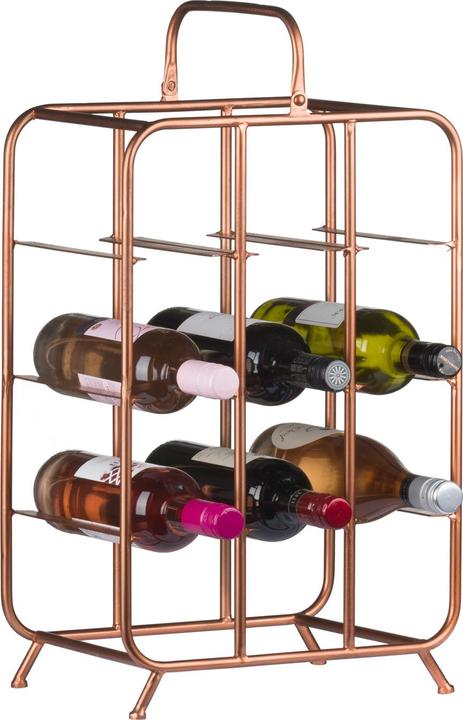 Actual product image Hill Interiors Wine rack Industrial copper, 9 bottles