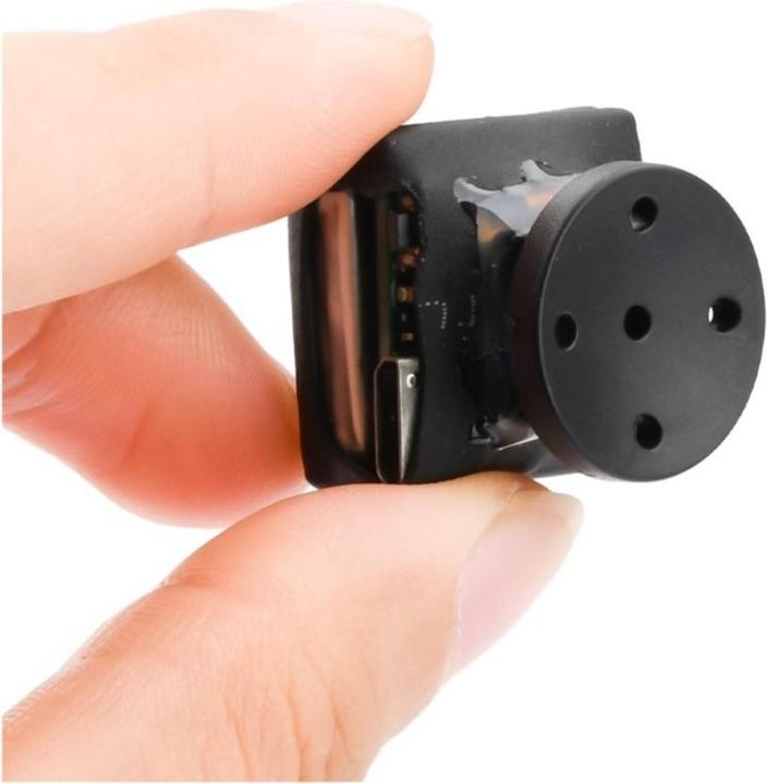 Produktbild Apfelkiste Ultra Mini Knopf Kamera, Full HD 1080p, Akku, Micro SD, 2x2cm, schwarz