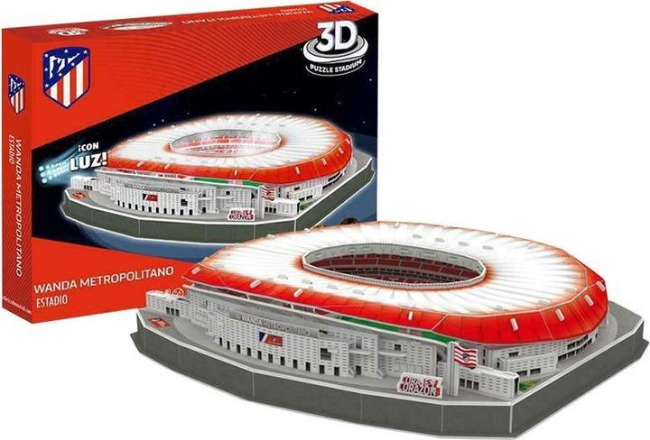 Actual product image Eleven Force Atlético Madrid Stadium 3D Puzzle with LED Light / Atlético Madrid Wanda Metropolitano Stadium LED (101 pieces)