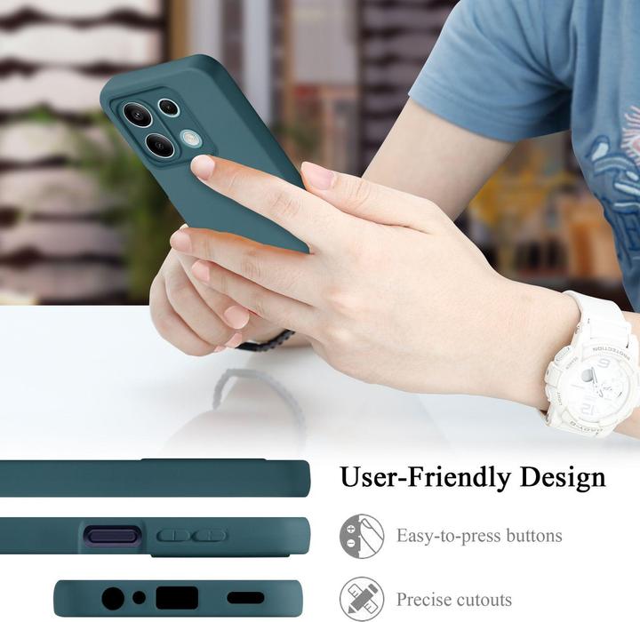 Image du produit Cadorabo Housse pour Redmi Note 13 5G Global TPU dans un design de protection liquide en silicone (Xiaomi Redmi Note 13 5G)