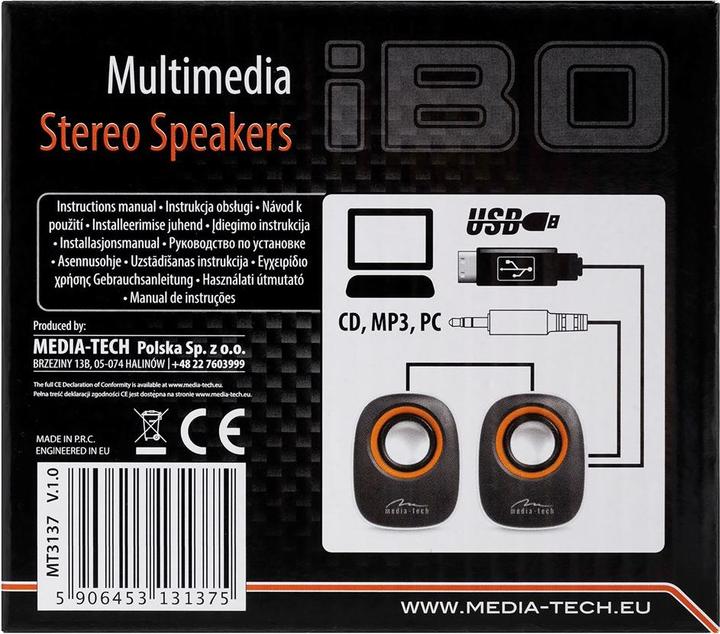 Immagine prodotto Media-Tech MT3137W IBO bianco