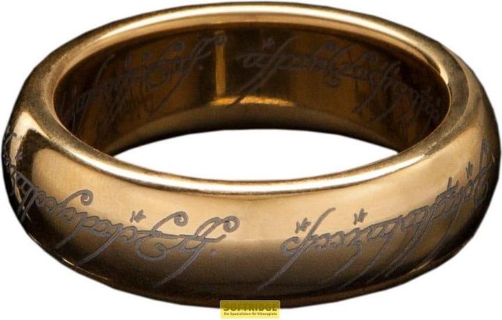 Image du produit Weta Workshop Le Seigneur des Anneaux bague tungstène Anneau Unique (plaqué or) Taille 13 (13, Or 750/18 K)
