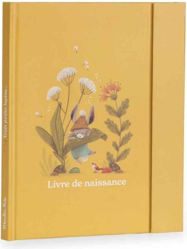 Image du produit Moulin Roty Livre de naissance Trois Petits Lapins 80 pages (français)