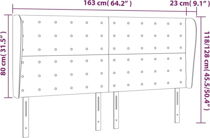 Immagine prodotto VidaXL Zain (163 x 23 x 128 cm)