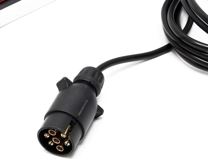Produktbild Wiltec Anhänger LED Lichtleiste 7 polig 12V Anhängerbeleuchtung PKW Fahradträger