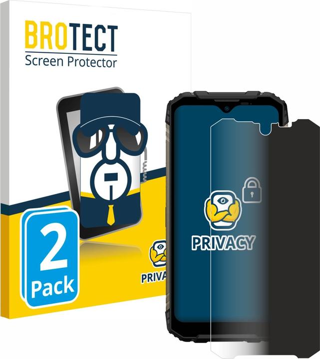 Actual product image BROTECT Anti-spy privacy film Blue light protection film (2 Piece, Doogee S96 Pro)