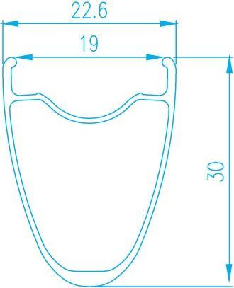 Productafbeelding Alexrims RXD3, 700 ° C, 30 mm conus, tubeless voorbereid, schijfgebrek is, stijf F12X100/R12X142, gewicht (Wielset, 28")