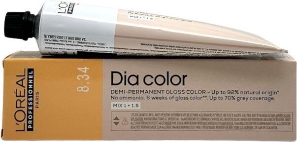 Produktbild L'Oréal Paris Loreal DIA Color 8,34 Hellblond Gold Kupfer 60 ml (8.34 Hellblond Goldkupfer)