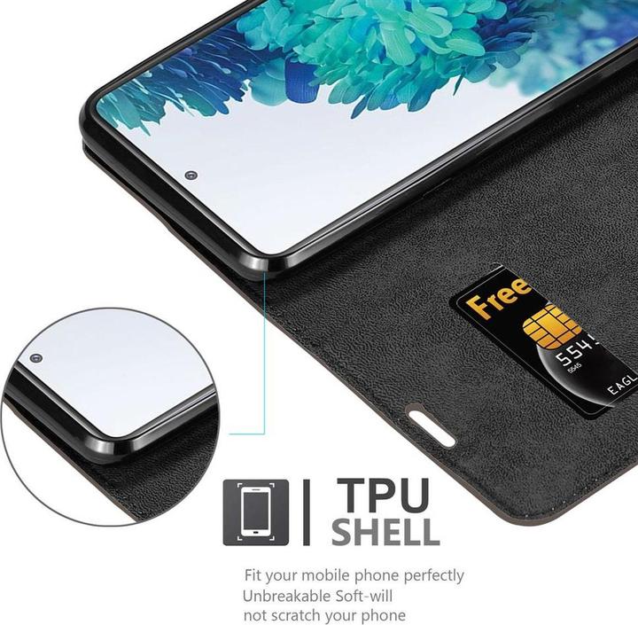 Actual product image Cadorabo Book Invisible Magnet Cover (Samsung Galaxy S20 FE)