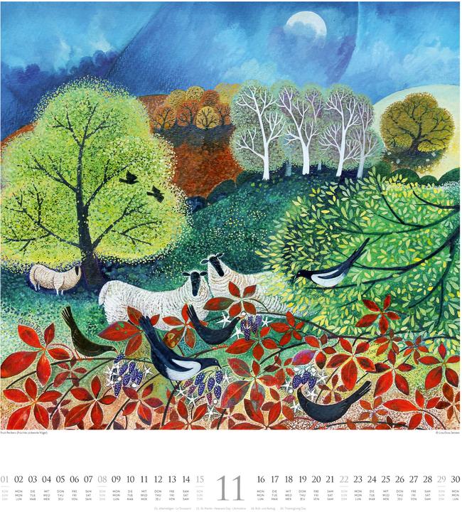 Actual product image Naive Malerei Kalender 2026 (48 x 54 cm, Hardcover, German, English, French)