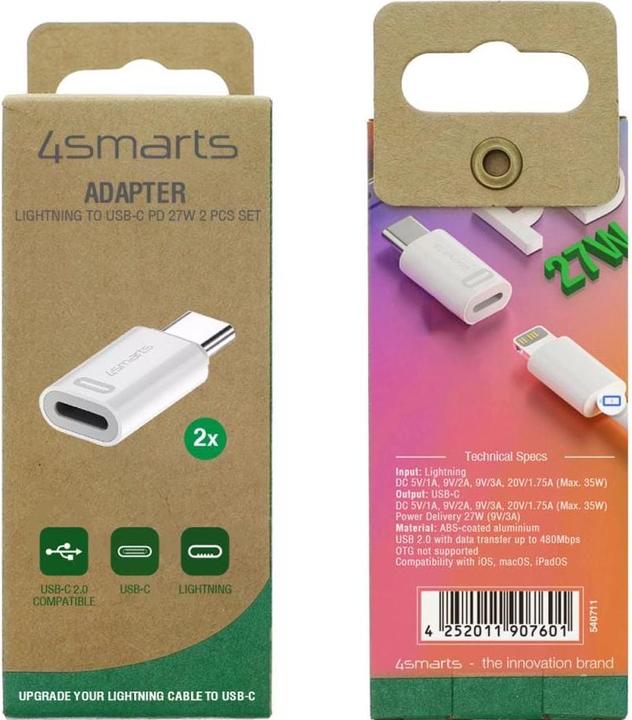 Actual product image 4smarts Lightning – USB type C (0.01 m, USB 2.0)