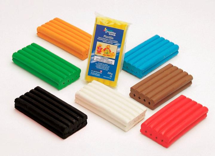Produktbild hobbytime Plastilin 250g blau
