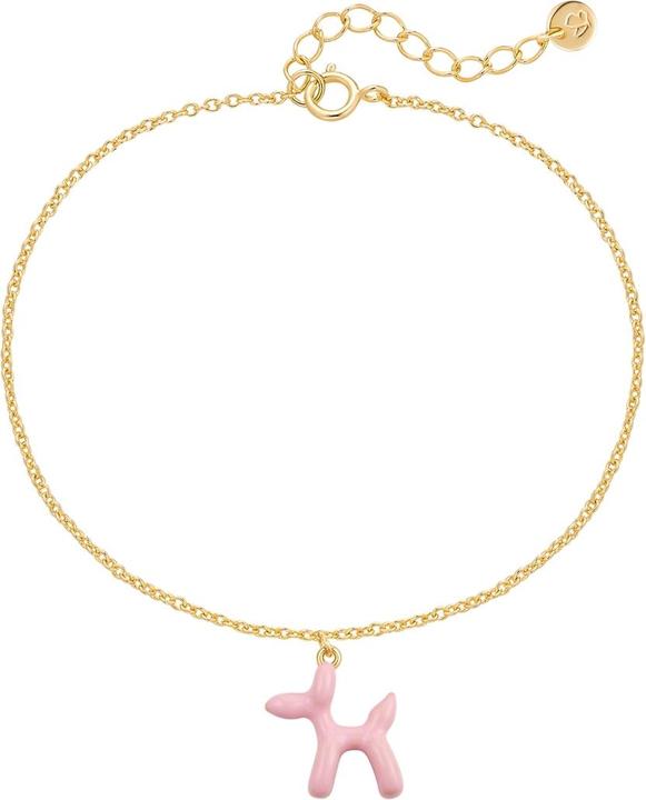 Glanzstücke München Damen Armband Ballon-Hund - 36270 (17 cm, Sterling Silber)
