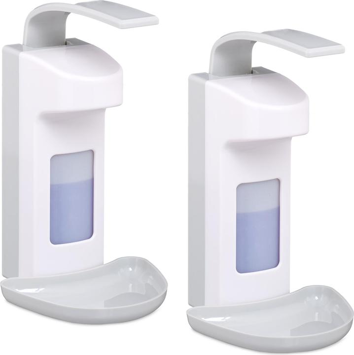 Relaxdays 2x distributeurs de désinfectant