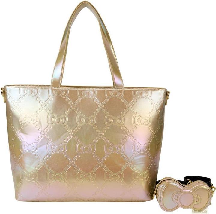 Actual product image Loungefly Hello Kitty by Tote Bag 50th Anniversary Gold