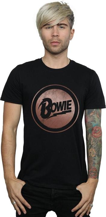 Immagine prodotto David Bowie Rose Gold Circle Maglietta Uomo (XXL)