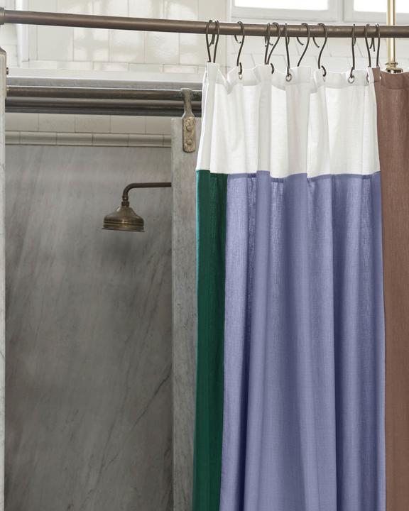 Actual product image HAY Pivot Shower Curtain Blue (180 x 200 cm)