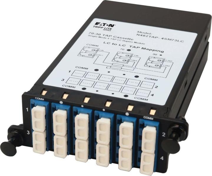 Eaton TRIPPLITE Cassette TAP fibre - monomode 4x duplex LC 70/30 Split