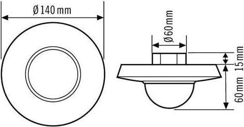 Immagine prodotto Esylux Rivelatore di presenza a soffitto UP degree PD 3i/24 ws (24 m)