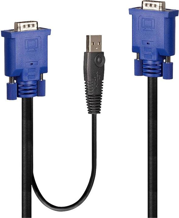 Image du produit Lindy Câble combiné KVM et USB 1m Câble VGA KVM Combo avec USB