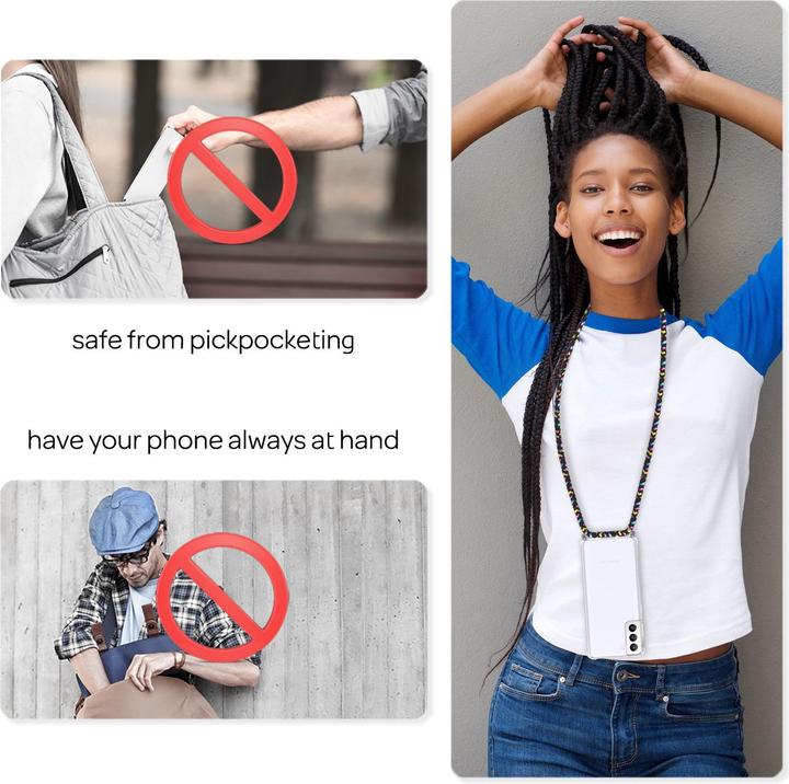 Actual product image Nalia Mobile phone case with chain