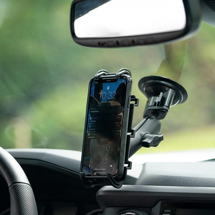 Actual product image RAM Mounts Quick-Grip Uni suction foot, B-ball, middle arm